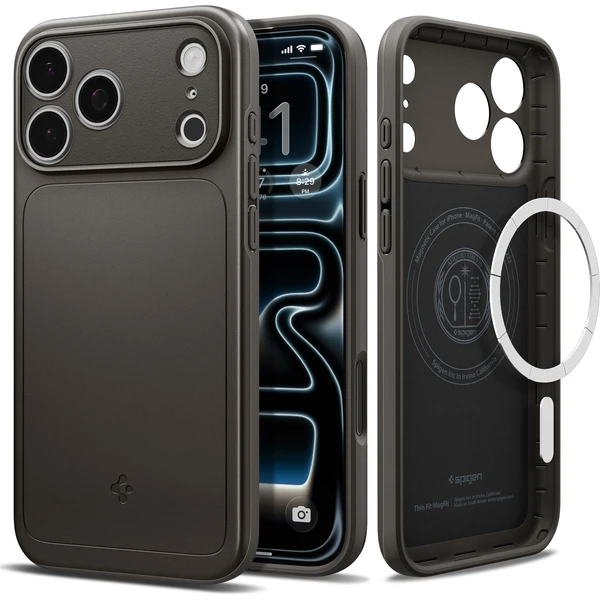 Spigen Thin Fit MagSafe kryt iPhone 18 Pro/17 Pro gunmetal - Pouzdra - Obrázek e5f71b23bac04d59834307cc26e4826a