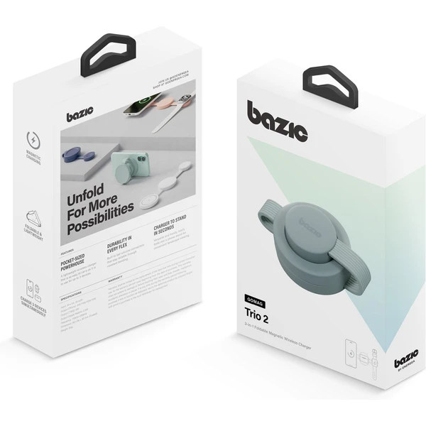 Energea Bazic GoMag Trio 2 3v1 Foldable MagSafe nabíječka 15W zelená - Nabíječky - Obrázek e5f99f7f3e134d03b824f723192cc995