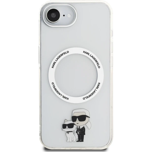 Karl Lagerfeld IML Karl and Choupette MagSafe kryt iPhone 17e/16e čirý - Pouzdra - Obrázek e63410cb765e4841a982e5bfdf09e473