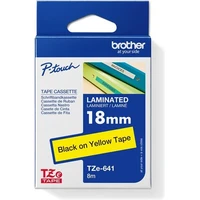 Brother TZe-641 páska černá na žlutém 18 mm - Pásky pro štítkovače