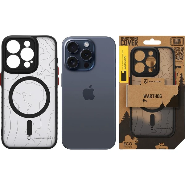 Tactical MagForce Warthog MagSafe kryt Apple iPhone 15 Pro Asphalt - Pouzdra - Obrázek e648e30156a940d989e355178b9a8086