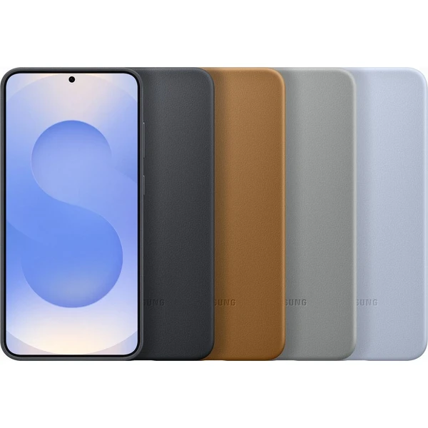 Samsung Kindsuit Case kryt z veganské kůže Galaxy S25 šedý - Pouzdra - Obrázek e6554e896df34851b6e209aa5acae80f