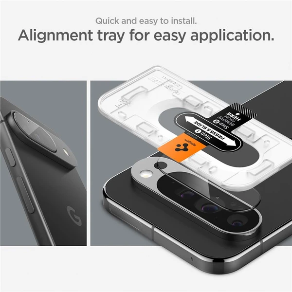 Spigen Glass tR EZ Fit Optik 2 Pack tvrzené sklo na fotoaparát Google Pixel 9 čiré - Ochranné folie a skla - Obrázek e66af706058a42778e303cebe2e6a37e