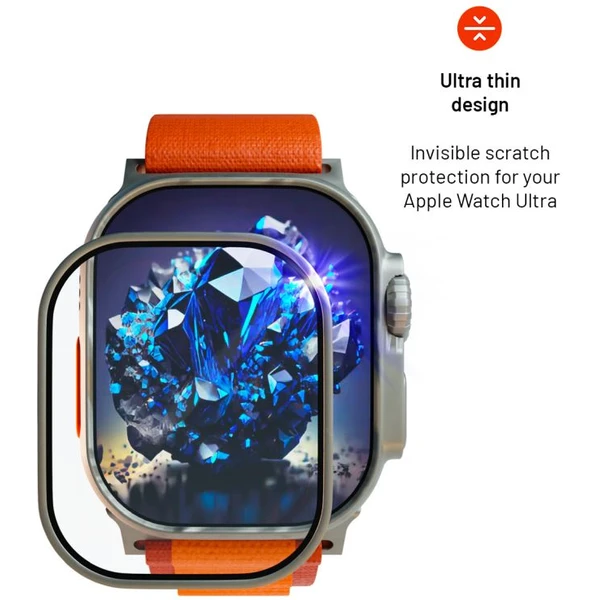 FIXED safírové sklo pro Apple Watch Ultra s ocelovým rámečkem - Ochranné folie a skla - Obrázek e66fd393d9f646e79dc3b61783123a01
