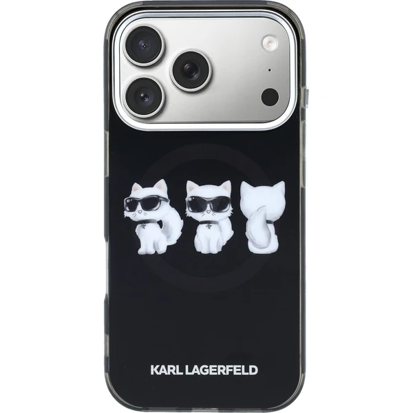 Karl Lagerfeld IML Choupette Trio Watercolor MagSafe kryt iPhone 17 Pro černý - Pouzdra - Obrázek e684a98b1bb14aaab2e8d794a70de01e