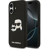Karl Lagerfeld Liquid Silicone Double Heads MagSafe kryt iPhone 17 černý - Pouzdra