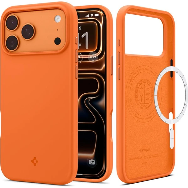 Spigen Silicone Fit MagSafe kryt iPhone 17 Pro cosmic orange - Pouzdra - Obrázek e6b32a850723446d9ea0210f7aeedc94