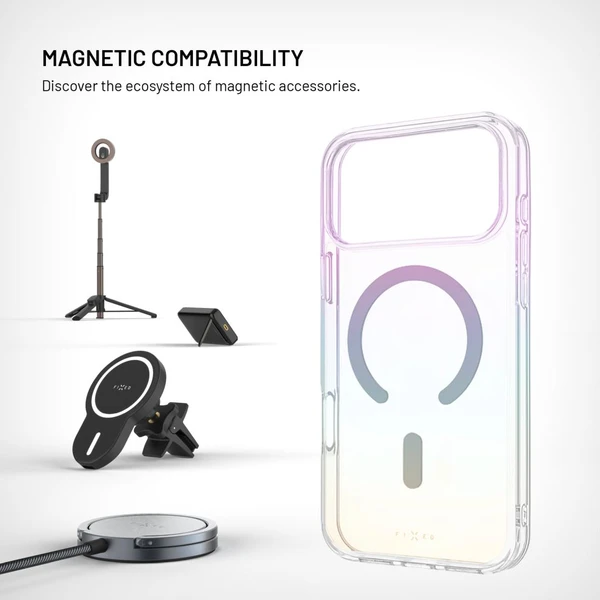 FIXED MagRainbow kryt s MagSafe Apple iPhone 17 Pro Max duhový - Pouzdra - Obrázek e721dc20a6b34f768b82752d0e8873a0