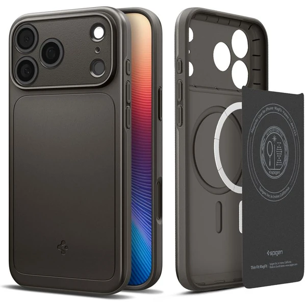 Spigen Thin Fit MagSafe kryt iPhone 17 Pro gunmetal - Pouzdra - Obrázek e732b88a0e354ea3b670a9c17342efda