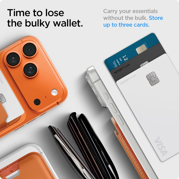 Spigen Valentinus MagSafe Wallet 3 Card peněženka metallic orange - Peněženky - Obrázek e73c3de10804447495081221d6cdc1d2