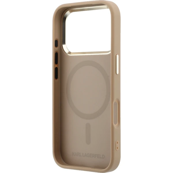 Karl Lagerfeld PU Perforated Gold Dots MagSafe kryt iPhone 17 Pro béžový - Pouzdra - Obrázek e741328dddeb408b8efe3b415580451c