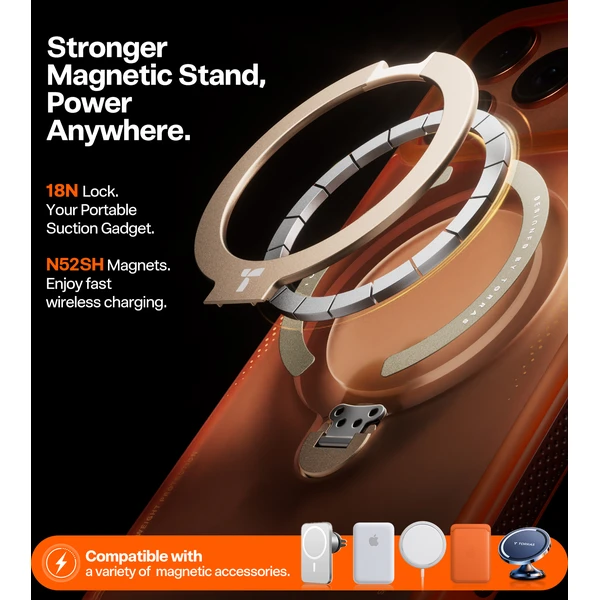 Torras Ostand Q3 Air MagSafe kryt iPhone 17 Pro horizon orange - Pouzdra - Obrázek e75743b489af4892ad7c806f645cda7e