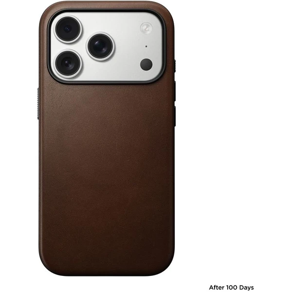 Nomad Modern Leather Case MagSafe kožený kryt iPhone 17 Pro Brown - Pouzdra - Obrázek e76dd91b258945988ff31c884df44b05
