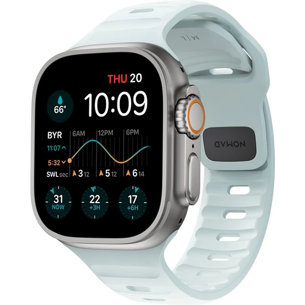 Nomad Sport Strap M/L řemínek pro Apple Watch 49/46/45/44/42mm Ice Blue Glow - Řemínky - Obrázek e772de1257b74b459fc5d3ac6f4037d0