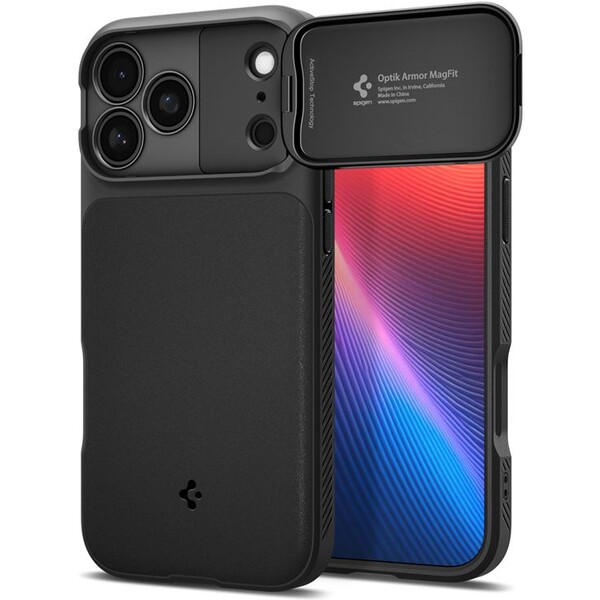 Spigen Optik Armor MagSafe kryt iPhone 17 Pro black
