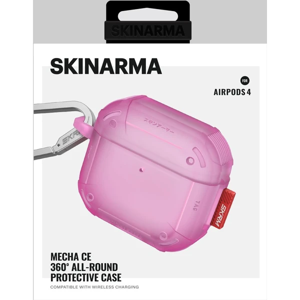 SKINARMA Mecha CE pouzdro pro AirPods 4 fuchsiové - Pouzdra - Obrázek e79389b9bbaa47dda31a0127dfa96d6f