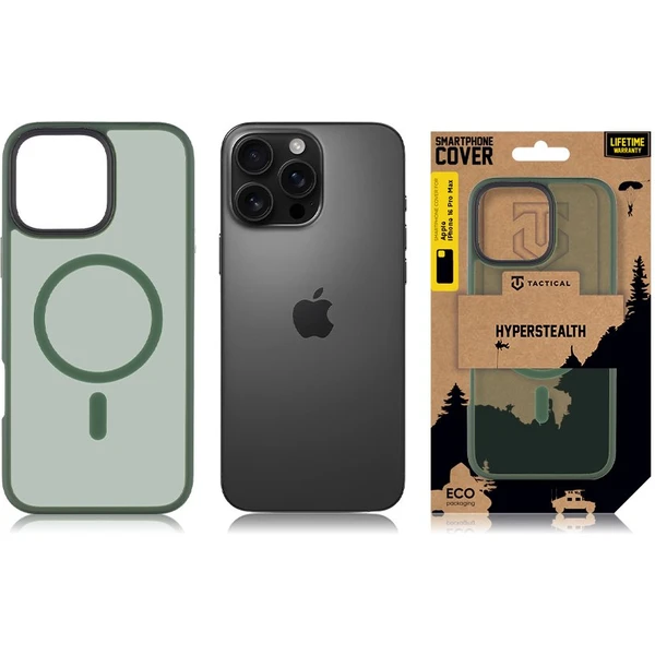 Tactical MagForce Hyperstealth Kryt pro iPhone 16 Pro Max Forest Green - Pouzdra - Obrázek e7a143755df64f09947fa997971d076f
