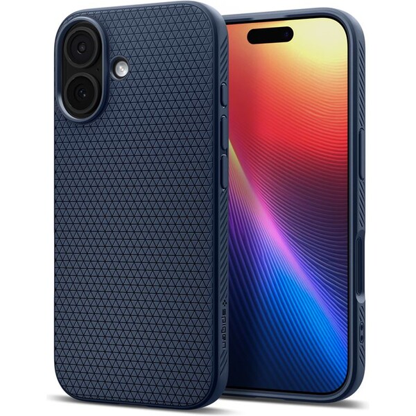 Spigen Liquid Air kryt iPhone 17 navy blue