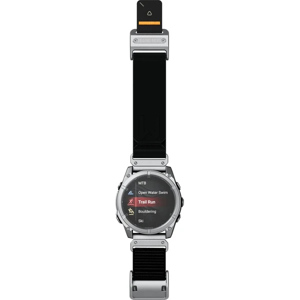 Aulumu C11 Mag-Buckle Slim řemínek Garmin Watch (QuickFit 22mm) Silver Buckle/Black Strap - Řemínky - Obrázek e7ac3e9c03094acb85e7a68ed21864d5