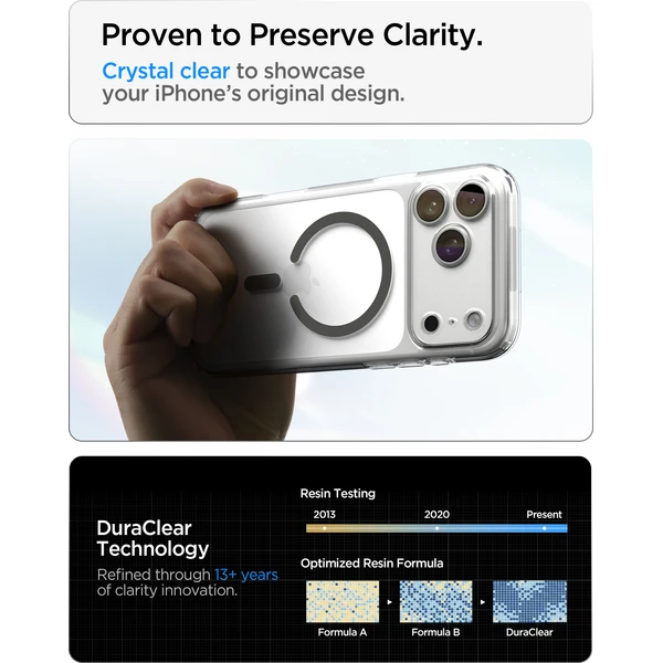 Spigen Ultra Hybrid MagSafe kryt iPhone 18 Pro Max/17 Pro Max clear graphite - Pouzdra - Obrázek e7cb8cb34dfb425bafcbe397c7d4960d