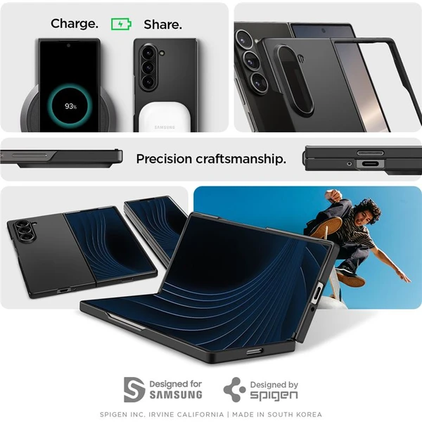 Spigen Air Skin kryt Samsung Galaxy Z Fold6 černý - Pouzdra - Obrázek e80cd21bdd9449a9bf214ab0b8a135a6