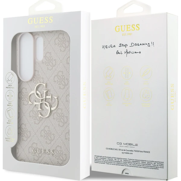 Guess PU 4G Metal Logo kryt Samsung Galaxy S26 Ultra růžový - Pouzdra - Obrázek e83a108361c843ce8921f5f836c9c3ea