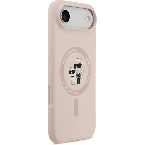 Karl Lagerfeld Liquid Silicone Karl and Choupette MagSafe kryt iPhone Air růžový - Pouzdra - Obrázek e83fb079e260482ea869d41902289c69
