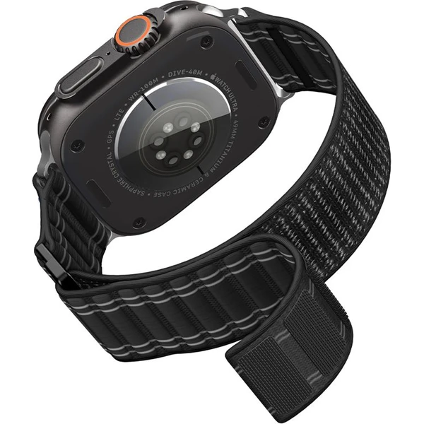 Spigen Fabric Band řemínek (hook-and-loop) Apple Watch 49/46/45/44mm černý - Řemínky - Obrázek e8460df44c9945c1a0f660541f66511a