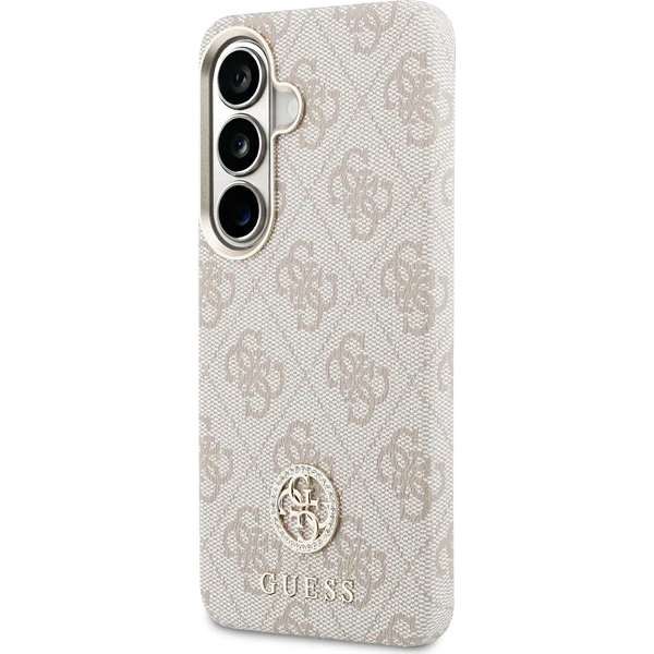 Guess PU Leather 4G Strass Logo Gold Frame Magnetic kryt Samsung Galaxy S26 růžový - Pouzdra - Obrázek e8570a66a57e4a53998cf535e5ba5c7d