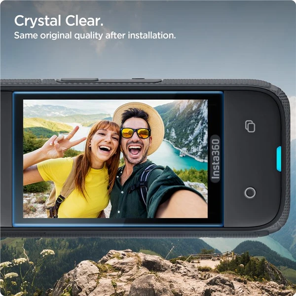 Spigen Glass tR Slim tvrzené sklo pro Insta 360 X4 černé (2 ks) - Ochranné folie a skla - Obrázek e8737f38eb7845f390405df45eb843ef