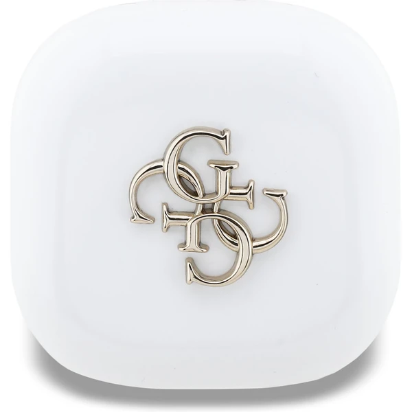 Guess 4G Metal Logo TWS Bezdrátová sluchátka bílá - Sluchátka - Obrázek e888ca64fc5f444b8333382ce1ea1794