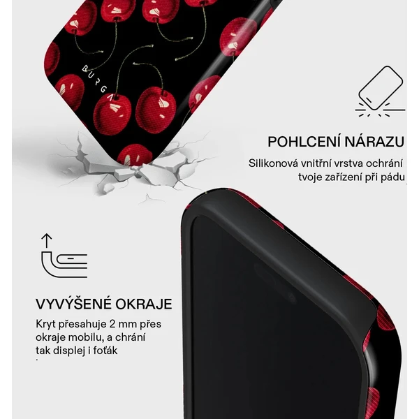 Burga Tough MagSafe kryt iPhone 17 Pro Cherrybomb - Pouzdra - Obrázek e8ce0d36e16f4c90b908bdb3de0d7325