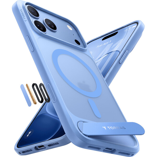 Torras Ostand L1 MagSafe kryt iPhone 18 Pro Max modrý - Pouzdra - Obrázek e8d933325cf844018b0834912dc6a557