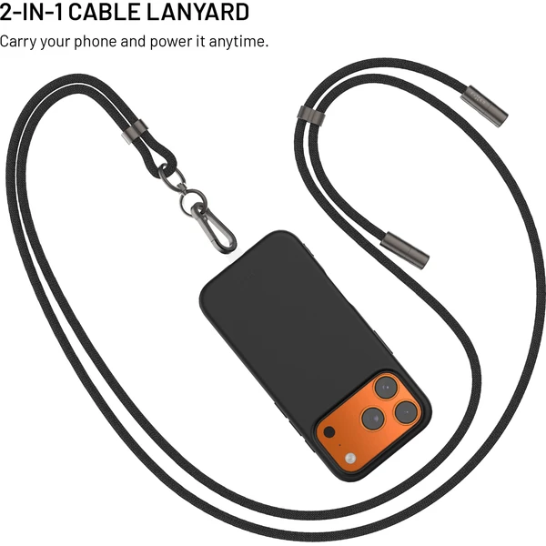 FIXED Neck Cable opletený kabel s USB-C/USB-C, 1.6m, PD 60W, 480Mbps černý - Kabely a redukce - Obrázek e8dd376cf092488fada158493c163d2e