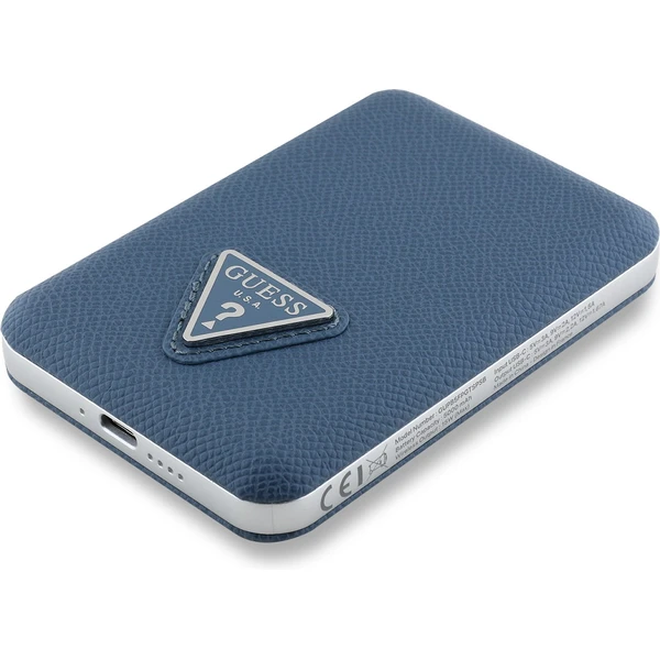 Guess PU Grained Triangle Logo MagSafe powerbanka 5000mAh modrá - Powerbanky - Obrázek e8e1099c67164dce80a7d07992b561a0