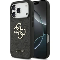 Guess PU 4G Metal Logo kryt iPhone 18 Pro šedý - Pouzdra