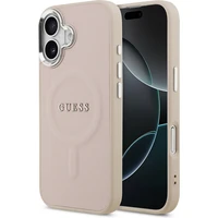 Guess PU Saffiano MagSafe kryt iPhone 17 růžový - Pouzdra