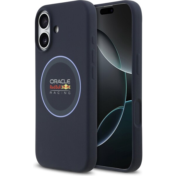 Oracle Red Bull Silicone Blue Ring MagSafe kryt iPhone 17 modrý