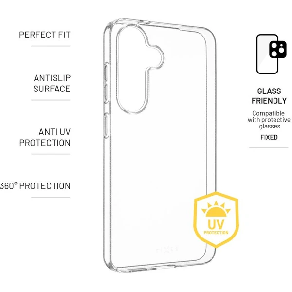 FIXED Story AntiUV TPU kryt Samsung Galaxy S25 čirý - Pouzdra - Obrázek e963d96cc69a41078ecf82da091a7250