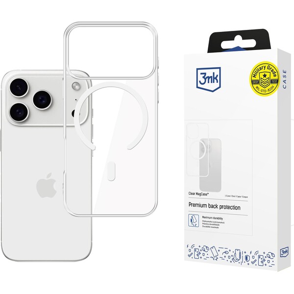 3mk Clear MagCase kryt Apple iPhone 17 Pro Max