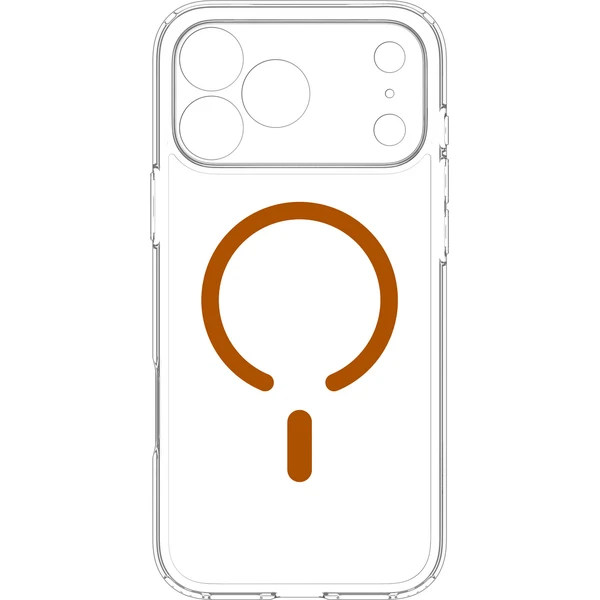 Spigen Ultra Hybrid MagSafe kryt iPhone 18 Pro Max/17 Pro Max clear orange - Pouzdra - Obrázek e99f078d8eba46d0a3035c417bbe9b85