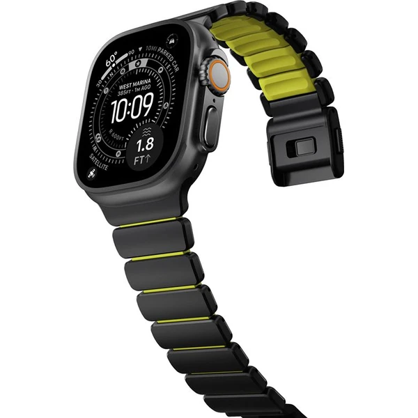 Nomad Stratos Band FKM řemínek Apple Watch 45/46/49mm Black Titanium/Volt - Řemínky - Obrázek e9a515f57e4e4021a958113041a111a1