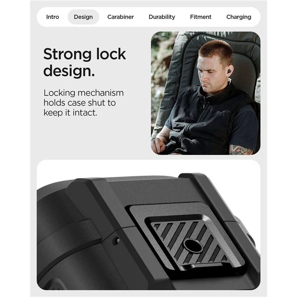 Spigen Lock Fit odolné pouzdro Google Pixel Buds 2a matně černé - Pouzdra - Obrázek e9aae98164a34dcdb370878977452be2