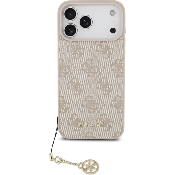 Guess 4G Charm kryt iPhone 17 Pro Max růžový - Pouzdra - Obrázek e9b051e6a58d415588f2dc9baac74b7d