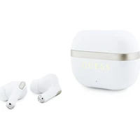 Guess Gold Line Glossy Finish TWS bezdrátová sluchátka bílá - Sluchátka