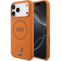 Oracle Red Bull Racing Silicone Blue Ring MagSafe kryt iPhone 17 Pro Max oranžový - Pouzdra