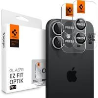 Spigen Glass tR EZ Fit Optik Pro skla iPhone 17 silver (2 ks) - Ochranné folie a skla