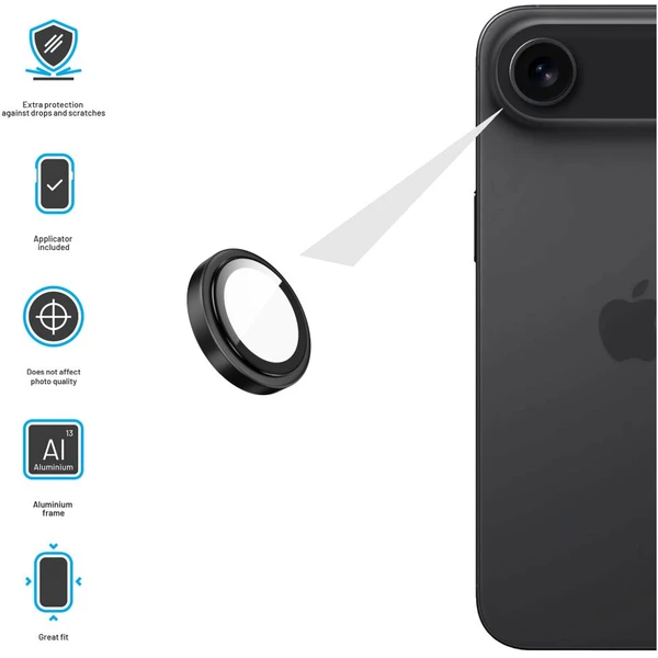 FIXED Camera Glass ochranná skla Apple iPhone Air černá - Ochranné folie a skla - Obrázek ea2103bd32ca4f74930f64a3976f5672