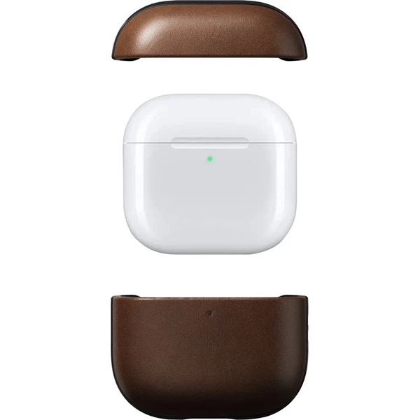 Nomad Modern Leather pouzdro Apple Airpods 4 tmavě hnědé - Pouzdra - Obrázek ea37bfe3a50b43bf8d0b35995a542e59