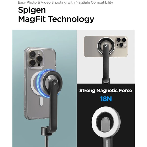 Spigen MagSafe Tripod Selfie Stick (longer version) černá - Držáky - Obrázek ea598a0643724d71b55605198e1bcd37